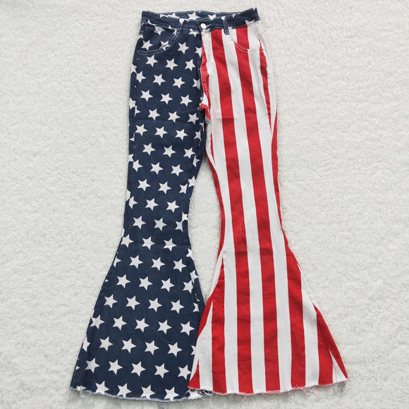 4th of July Adult Bell-bottom jeans