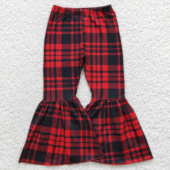 black and red plaid  pants