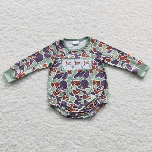 LR0286---Embroidered mallard duck romper