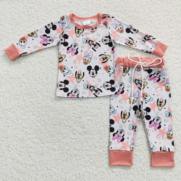 cartoon mouse pink girls outfit