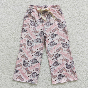 western howdy pink loose pants