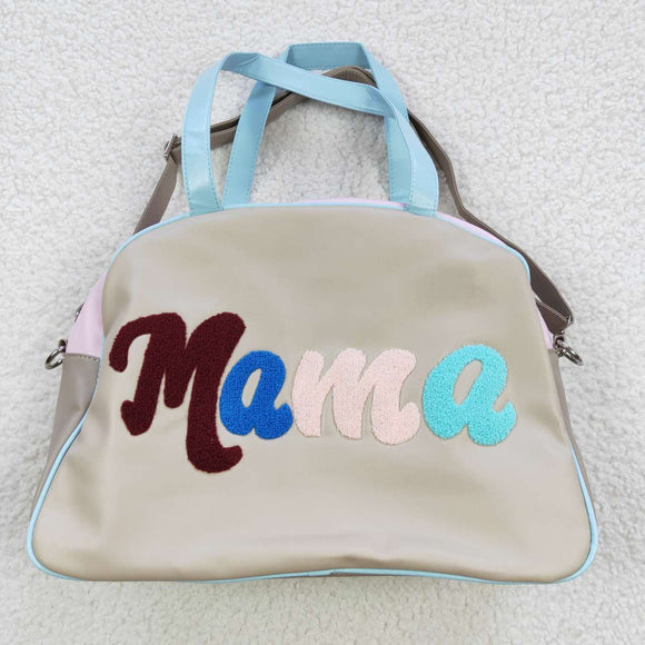 High quality MAMA print women's duffel bag