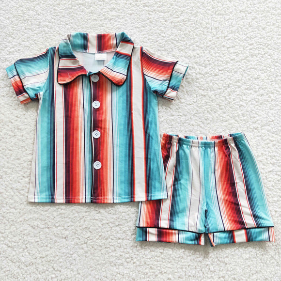 stripe boys and girls pajamas outfits