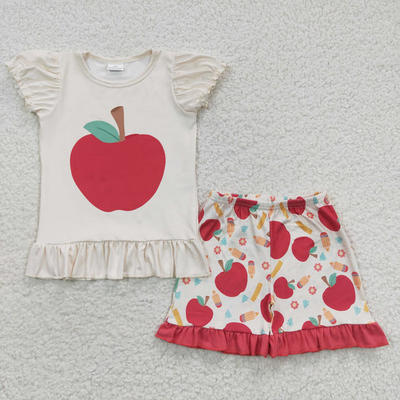 GSSO0359-- back to school apple yellow girls outfitGSSO0359