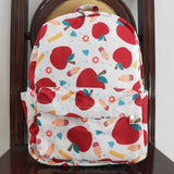 High quality  back to school apple print backpack