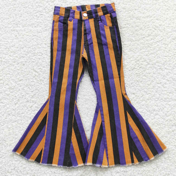 new style purple and orange stripe jeans