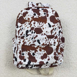 High quality leopard brown backpack