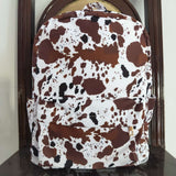 High quality leopard brown backpack