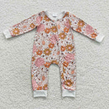 long sleeve floral zip sleeper