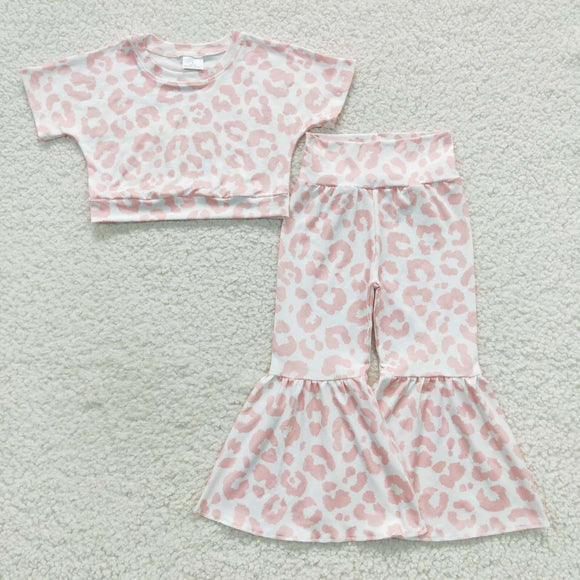 new style pink leopard girls outfits