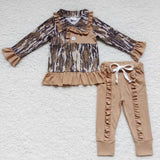 camo ruffle girls clothing