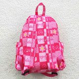 pre order High quality cartoon barbie pink print backpack