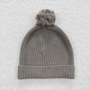 HA0008--grey Knit hat for kids