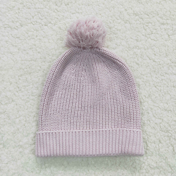 HA0006--mauve Knit hat for kids