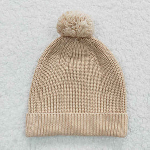 HA0004--khaki Knit hat for kids