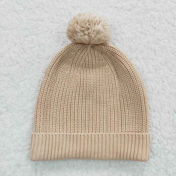 HA0004--khaki Knit hat for kids
