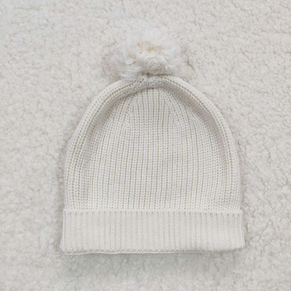 HA0003--white Knit hat for kids