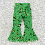 new style Christmas cartoon green  jeans 7/8T-14/16T are pre order