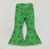 new style Christmas cartoon green  jeans