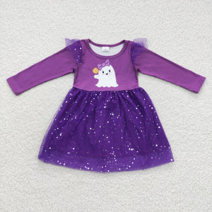 Halloween ghost tulle girls dress