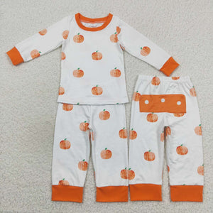 Halloween orange pumpkin pajamas