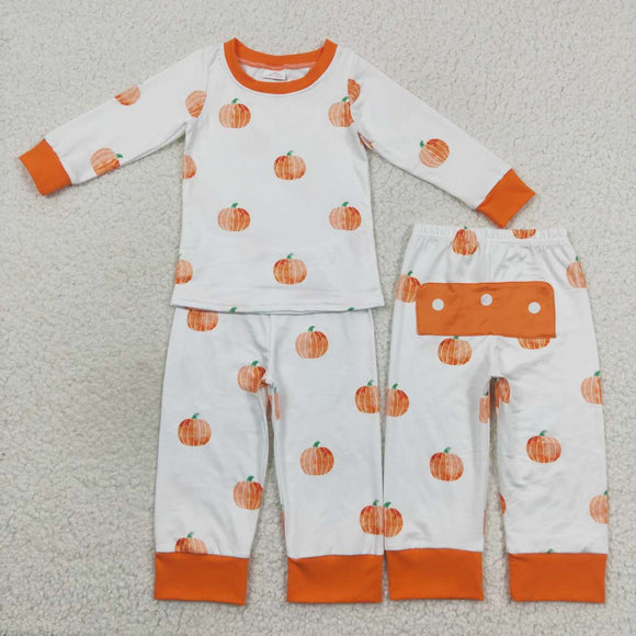 Halloween orange pumpkin pajamas
