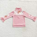 Christmas cartoon pink girl pullover