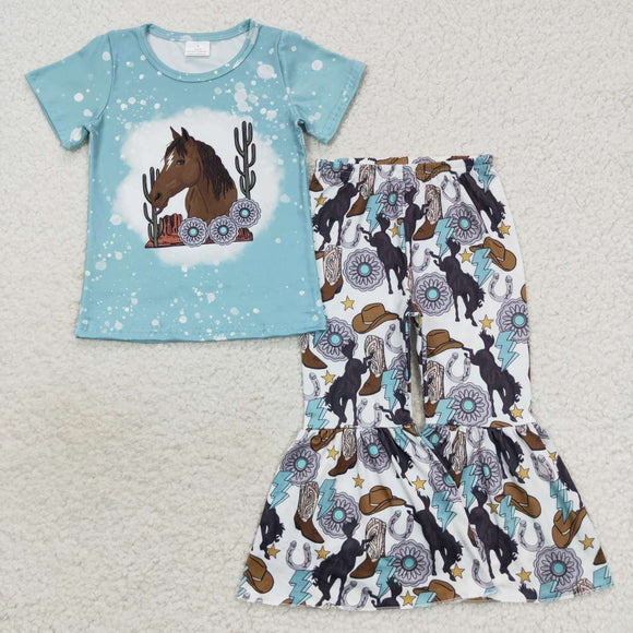 western horse turquoise girls outfits