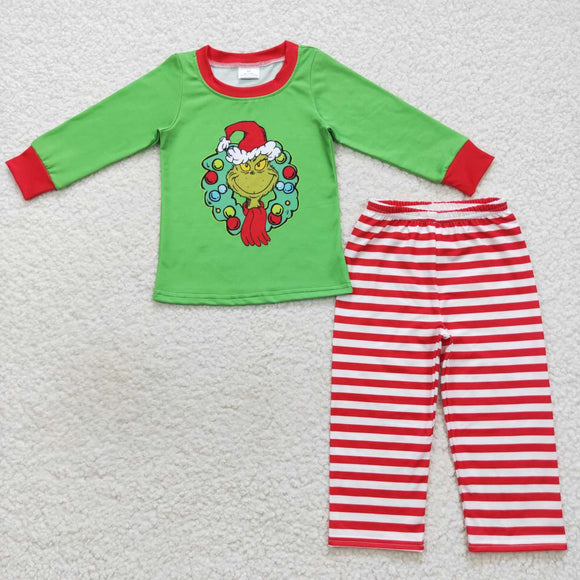 Christmas cartoon red boys outfits