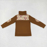 BT0298--western cow and cactus pullover