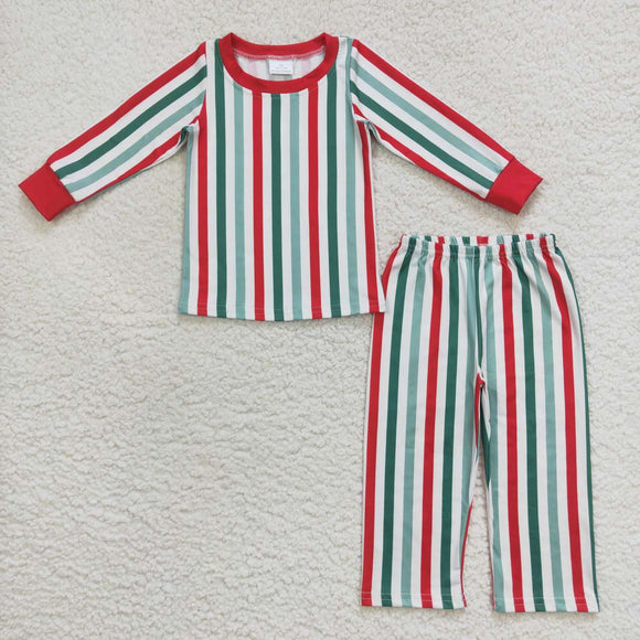 BLP0361-- long sleeve stripe pajamas outfits