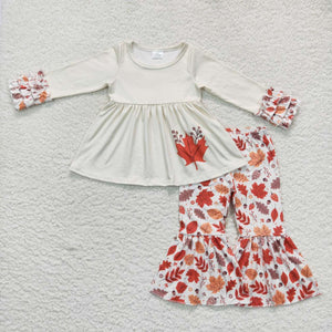 GLP0736--Fall Maple leaf girls clothing