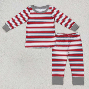GLP0874--red striped pajamas clothing