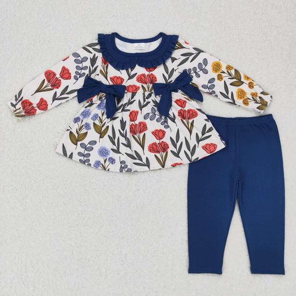 GLP0798--- fall long sleeve floral girls outfits