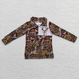 BT0331--long sleeve hunting deer boy pullover