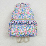 BA0098-- High quality floral print backpack 13.2*5*17 inches