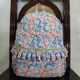 BA0098-- High quality floral print backpack 13.2*5*17 inches