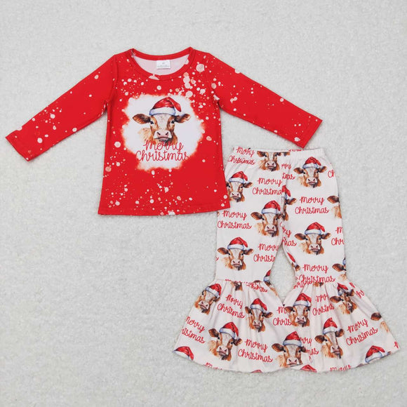 GLP0868-- merry Christmas cow girls outfits