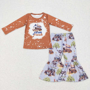 GLP0728-- long sleeve Farm fresh girls outfits