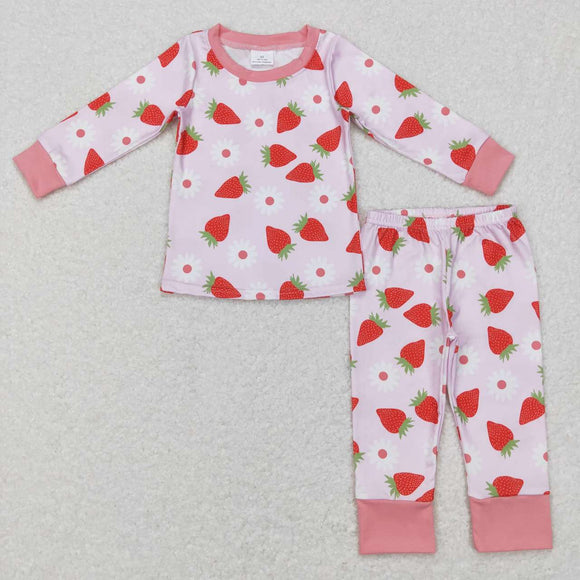 GLP0961--long sleeve Strawberry girl pajamas