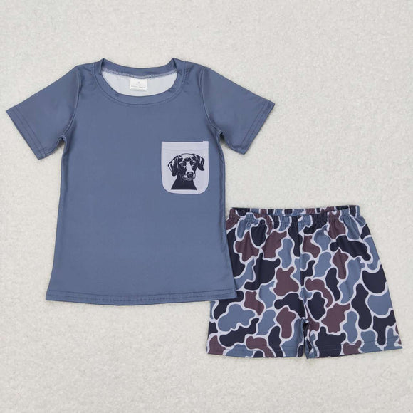 BSSO0304-- summer hunting dog boy outfits