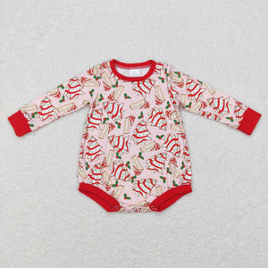 LR0284-- cake Christmas romper