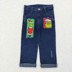 P0207--Christmas cartoon boys jeans