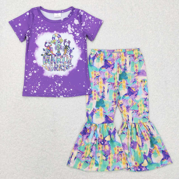 GSPO1016----Mardi Gras purple girls outfits
