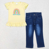 GSPO1137--happy Easter top + jeans outfits