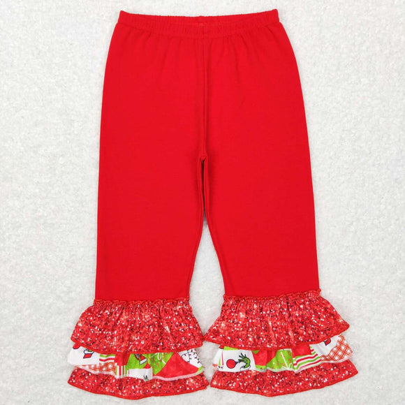 P0358-- Christmas red PANTS