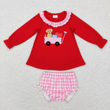 Sibling matching embroidery Valentine dog clothing