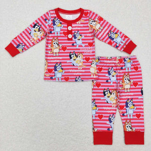 GLP0912---cartoon Valentine's Day  dog pajamas outfits