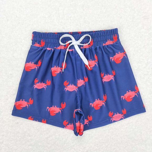 S0170--Red crab swimming trunks