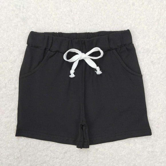 SS0137--black cotton boy shorts